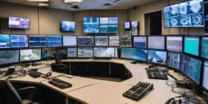 IoT devices in telecom network control room